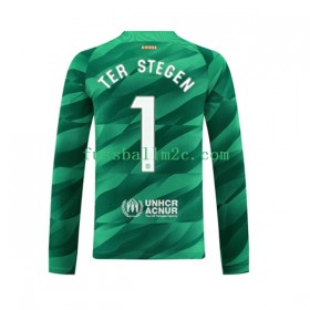 Fußballtrikots FC Barcelona Ter Stegen 1 Torwart Heim Trikotsatz 2023-2024 Langarm